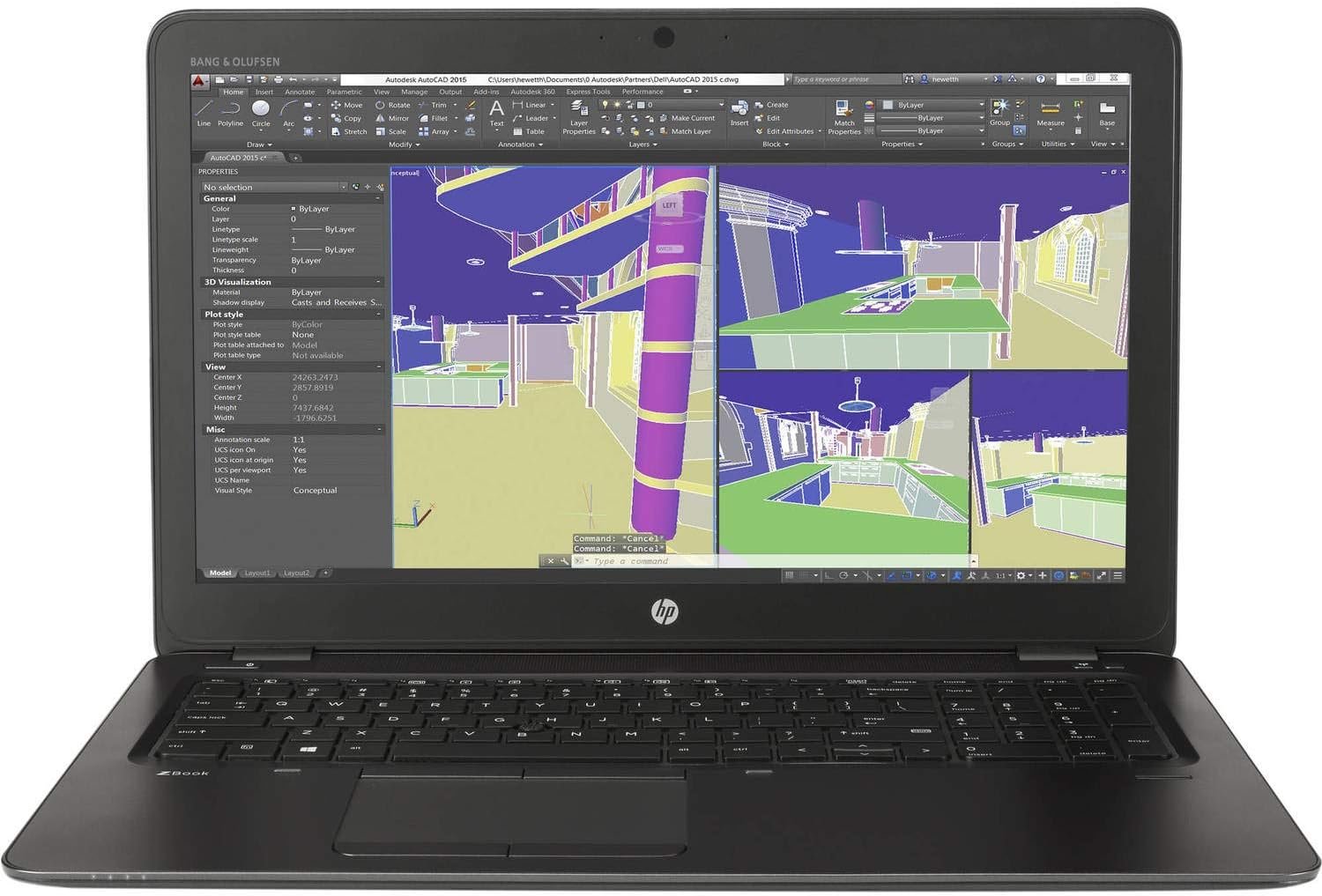 HP ZBook 17 G3 Workstation – core i7 6700hq – nvidea m1000m – 256g ssd – 16g ram (touch screen)